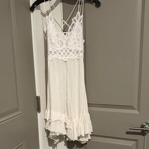 Free People White Lace Dress
